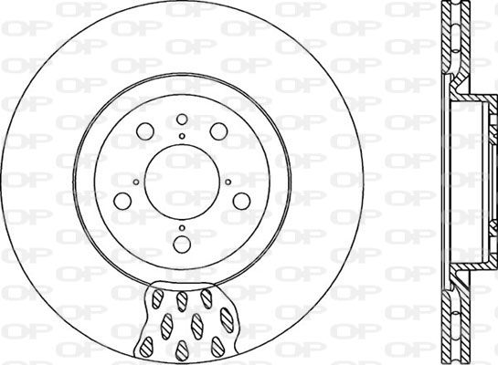 OPEN PARTS Тормозной диск BDA1015.20